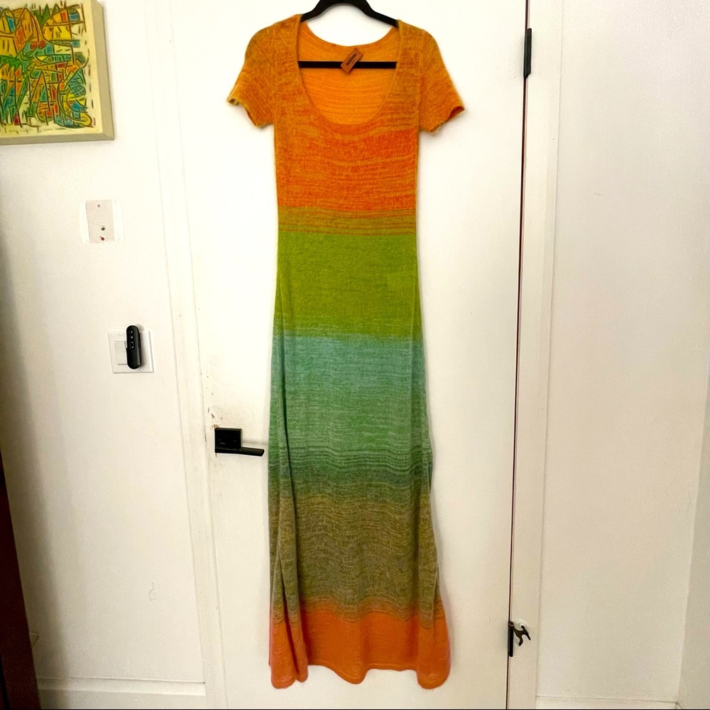Missoni short sleeve maxi dress